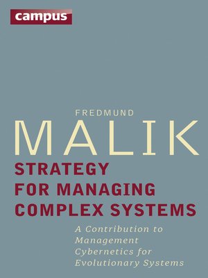 cover image of Strategy for Managing Complex Systems